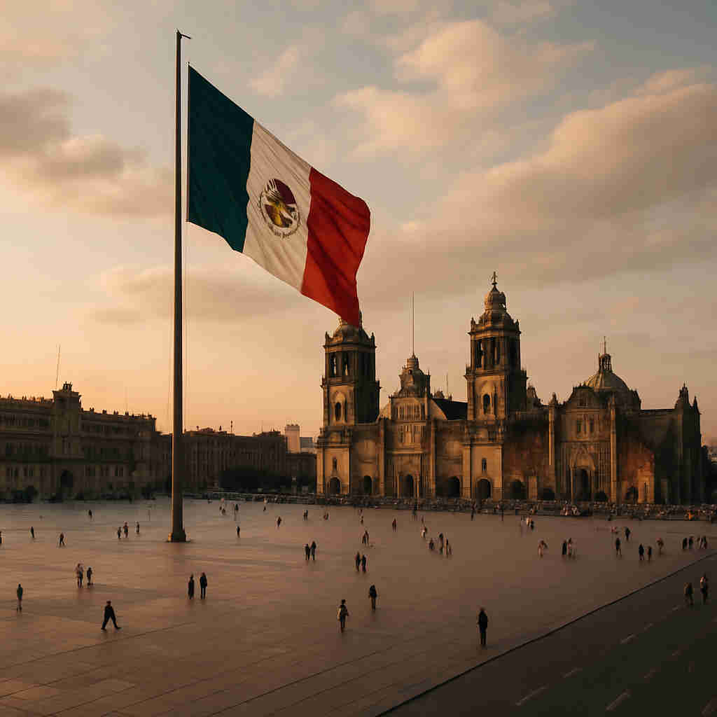 foto del zocalo de mexico